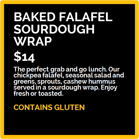Falafel Sourdough Wrap